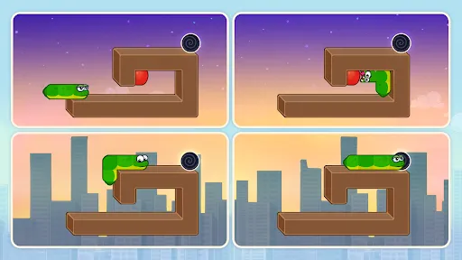 Gameplay screenshot 2 from Snake Puzzle: Slither to Eat - Puzzle game