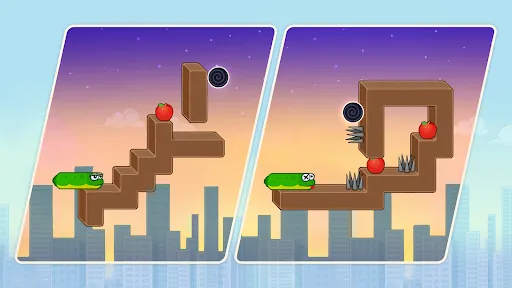 Gameplay screenshot 3 from Snake Puzzle: Slither to Eat - Puzzle game